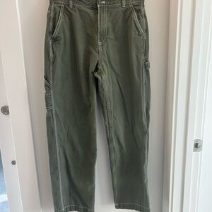 GAP army green Straight Leg Carpenter jeans size 6 with 28” inseam
